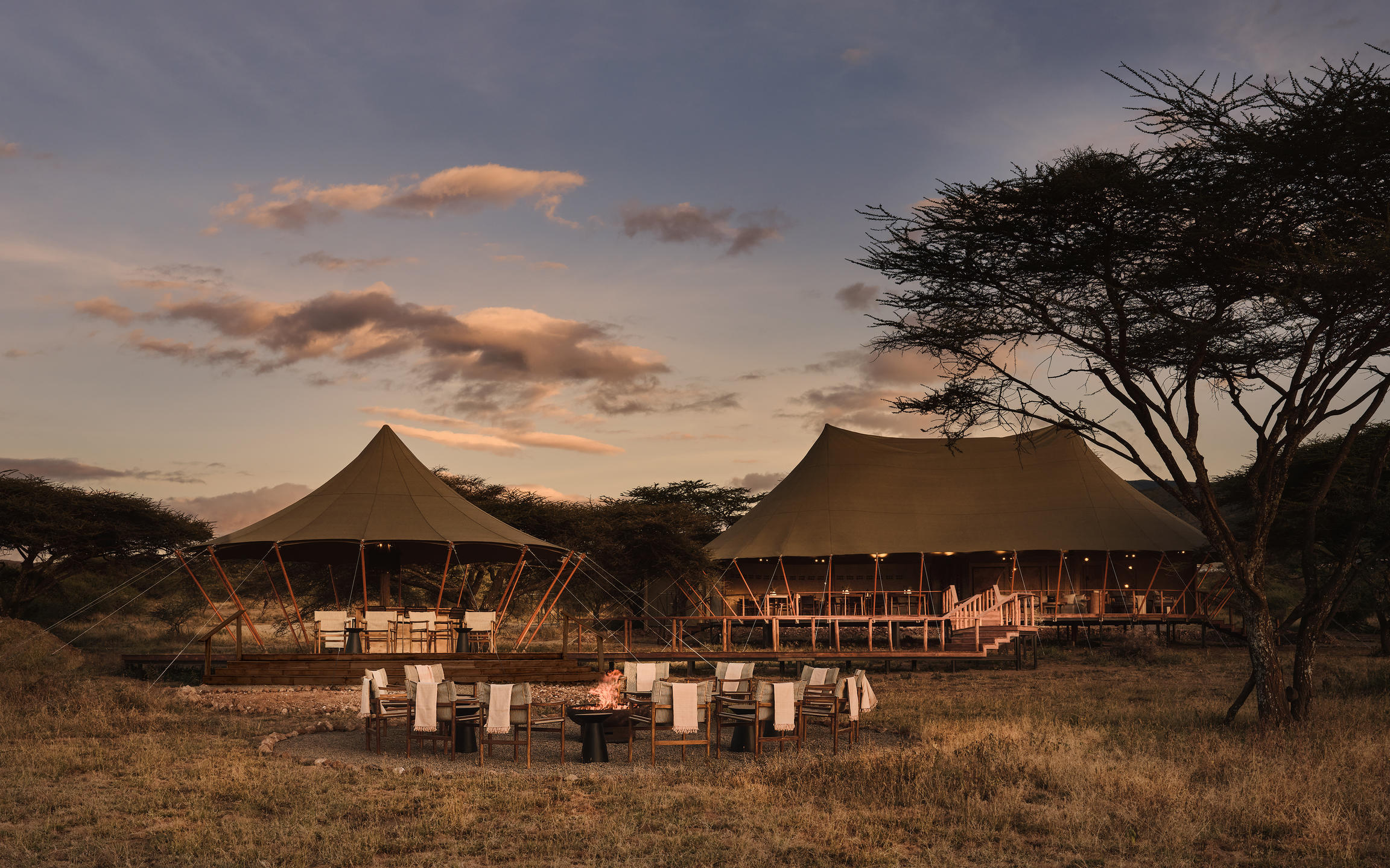 Tented camp in Tanzania's Ngorongoro highlands
