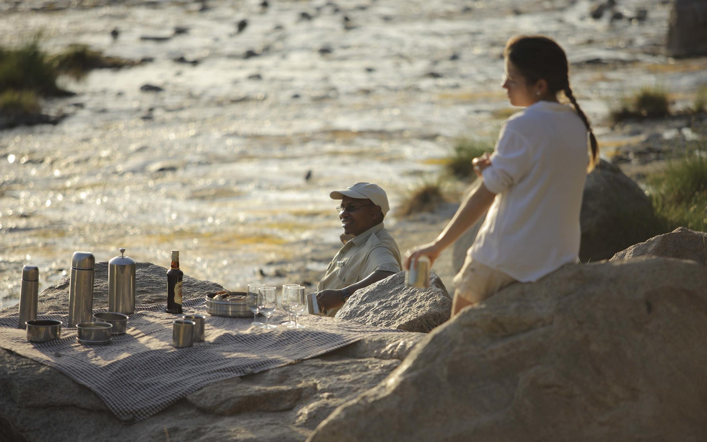 Private sundowner at Lake Manyara in Tanzania