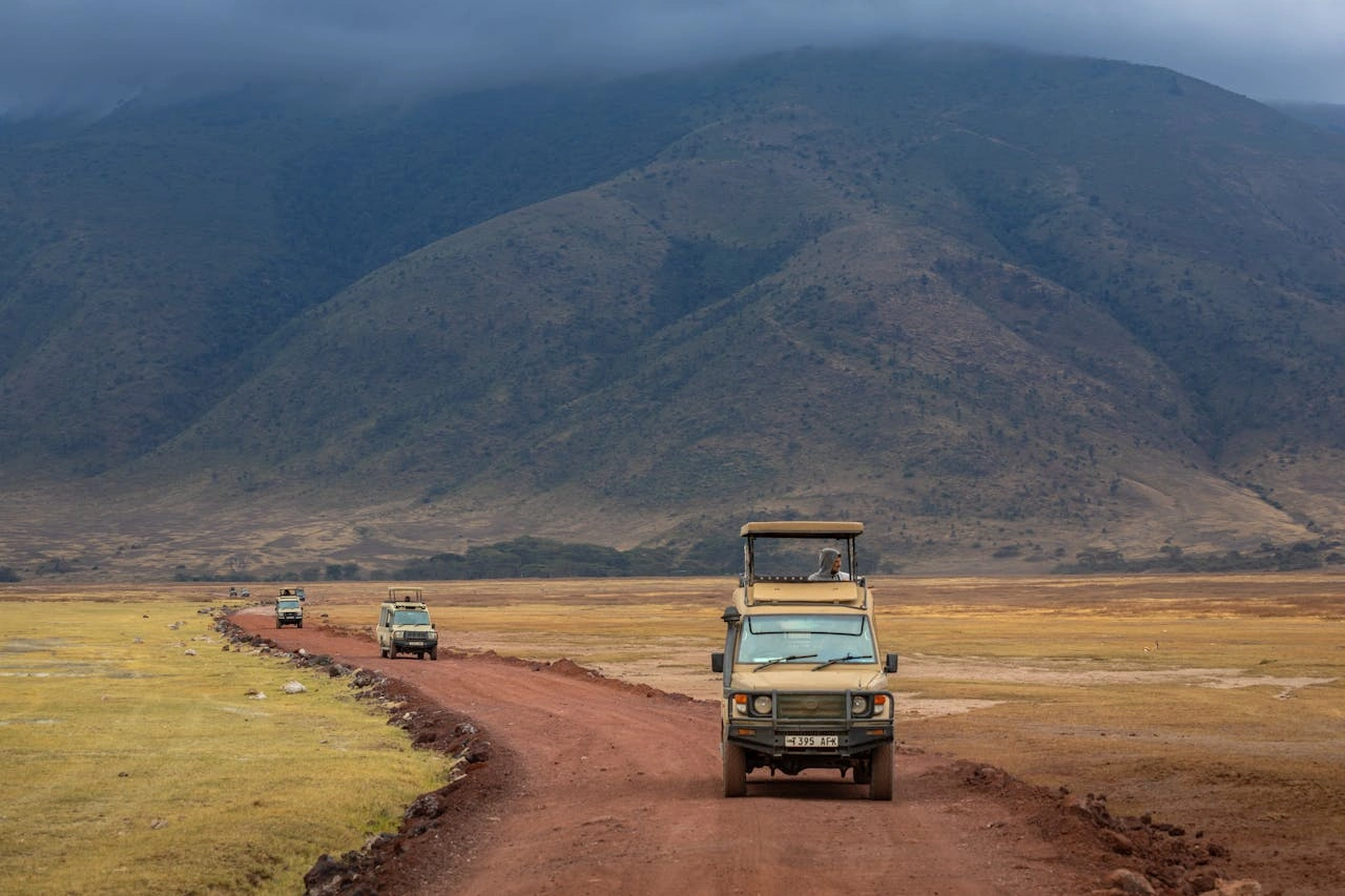 Ngorongoro Crater landscape on a Tanzania safari
